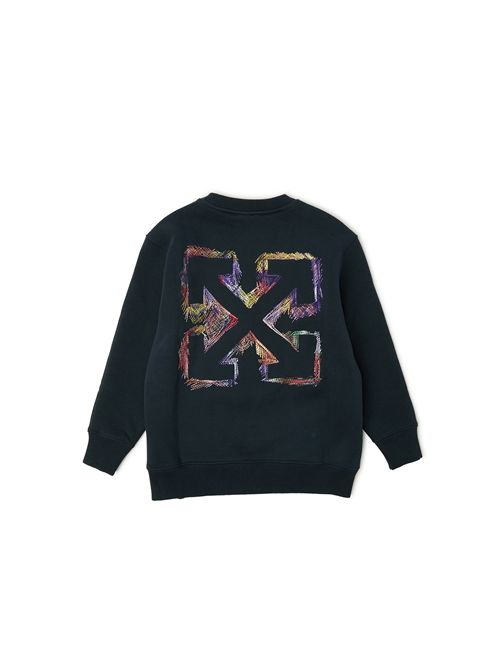 Felpa, unisex, logata. OFF WHITE | FLE00540405